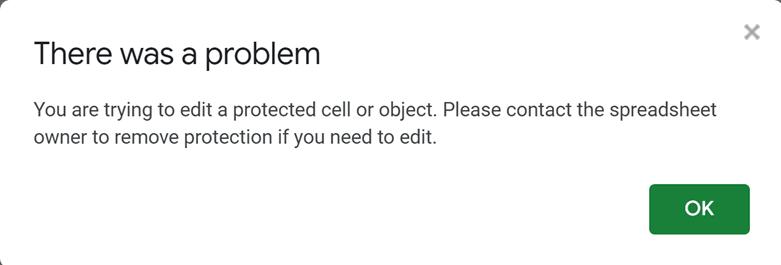 Cách khóa các ô trong Google Sheets 
